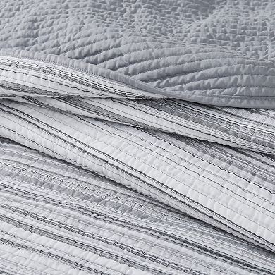 Brooklyn Loom Noah Stripe Yarn Dye Quilt Set with Shams