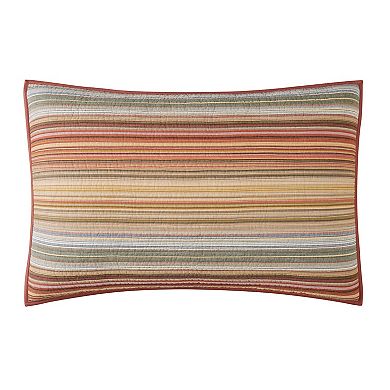 Brooklyn Loom Sunset Stripe Yarn Dye Quilt Set with Shams