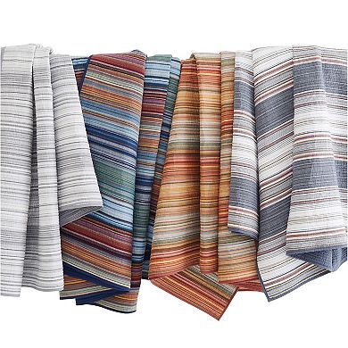 Brooklyn Loom Sunset Stripe Yarn Dye Quilt Set with Shams