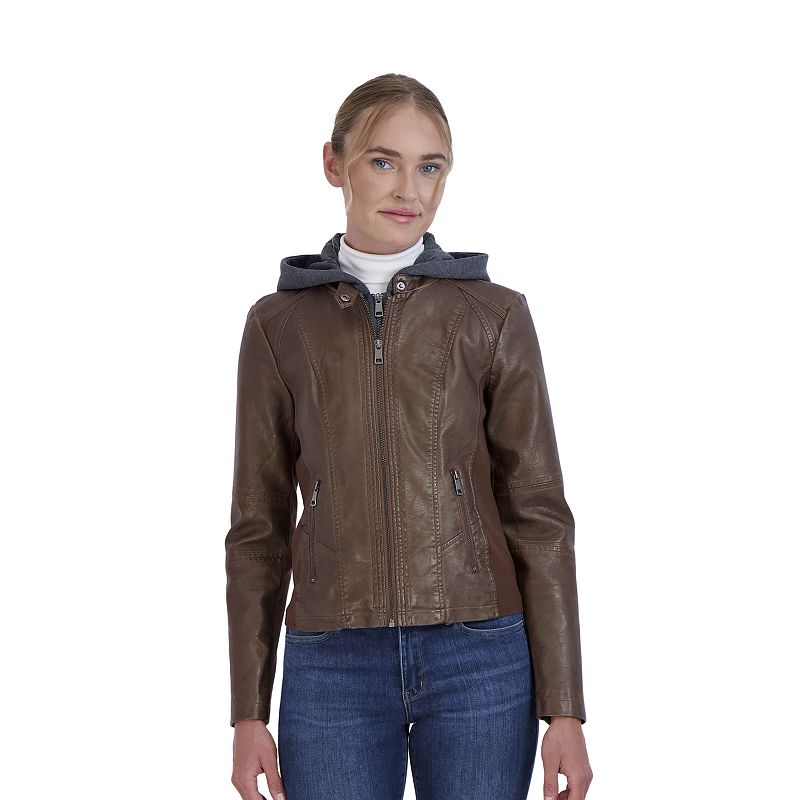 Kohl's levi's faux leather on sale jacket