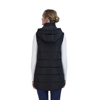 Women's Sebby Collection Long Puffer Vest