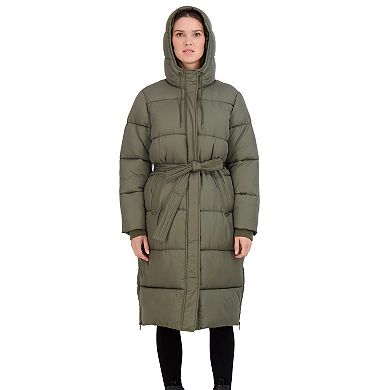 Women's Sebby Collection Long Puffer Jacket