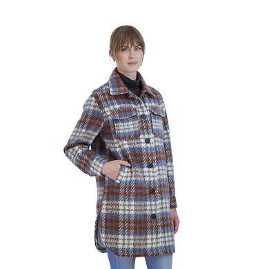 Women's Sebby Collection Plaid Shacket
