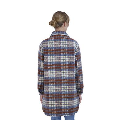 Women's Sebby Collection Plaid Shacket