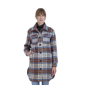 Women's Sebby Collection Plaid Shacket