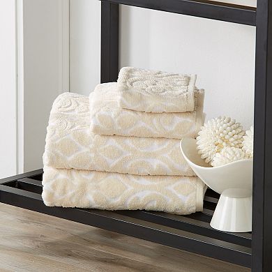 Great Bay Home Cassie Cotton Jacquard 6-piece Towel Set