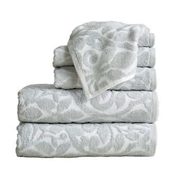 Great Bay Home Cassie Cotton Jacquard 6 pc Towel Set