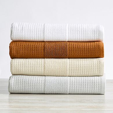 Great Bay Home Soleia Waffle Weave 6-piece Towel Sets