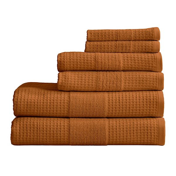 2 Pack Waffle Weave Bath Towels - Soleia Collection – Great Bay Home