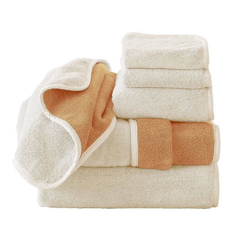Great Bay Home Vanessa Two-Toned Reversible 6-piece Towel Set, Multicolor, 