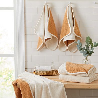 Madelinen® Vanessa Two-Toned Reversible 2-pack Bath Towel Set
