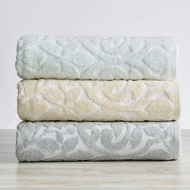 Madelinen® Cassie Cotton Jacquard 4-pack Hand Towel Set