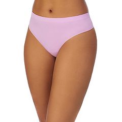 Felina Women's Stretchy Lace Low Rise Thong - Seamless Panties (6-Pack)  (Pink Neutrals, S/M)