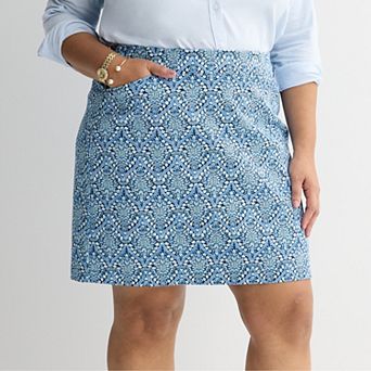 Plus Size Croft & Barrow® Effortless Pull-On Skort