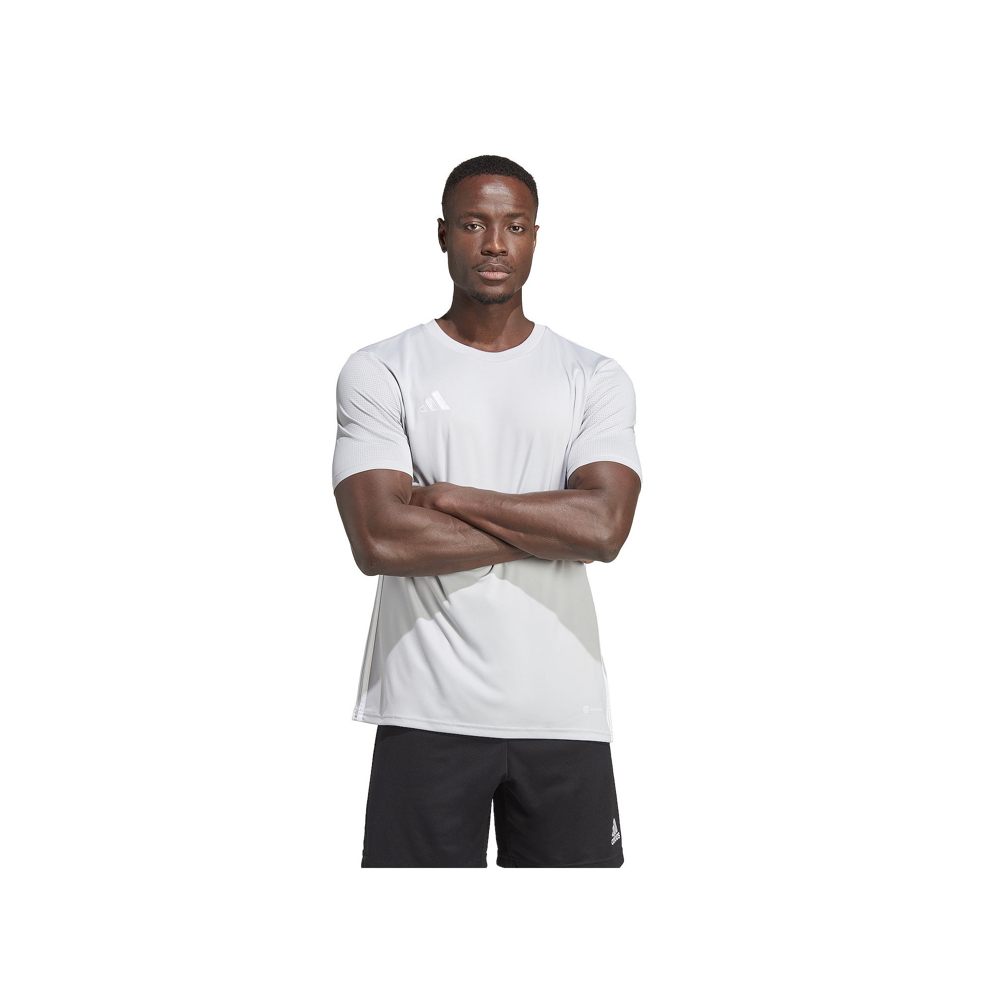 Mens adidas Tabela 23 Tee, Size: Small, Multi Light Gray White