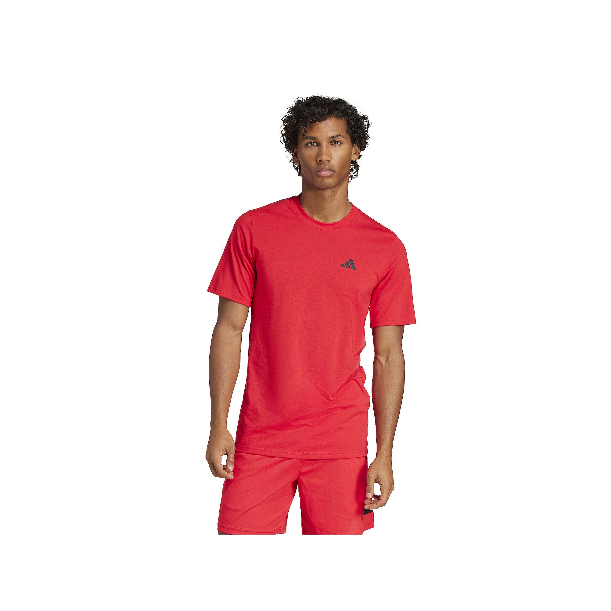 Mens adidas Train Essentials Feelready Training Tee, Size: Small, Pure Red