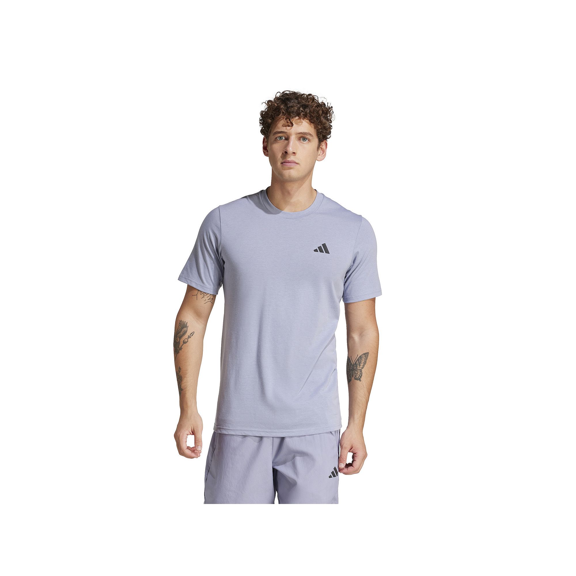 Mens adidas Train Essentials Feelready Training Tee, Size: Small, Silver V