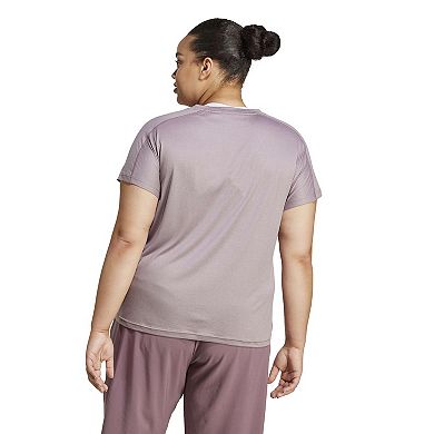 Plus Size adidas AEROREADY Training Essentials V-Neck Tee