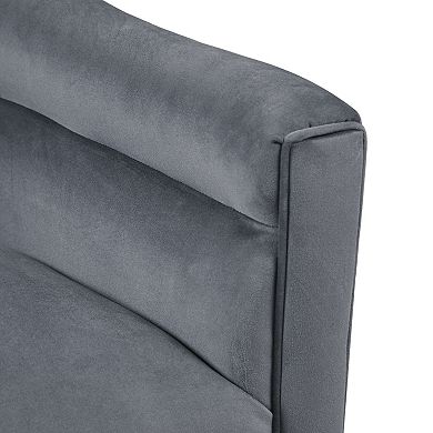 Madison Park Rileigh Upholstered Barrel Swivel Arm Chair