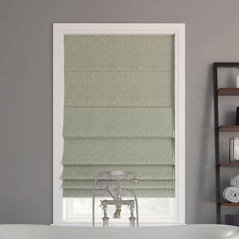 UPC 029927621938 product image for Sun Zero Pryer Textured 100% Blackout Cordless Roman Shade 64