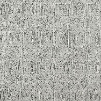 Sun Zero Talmage Tonal Geometric 100% Blackout Cordless Roman Shade 64" Length