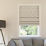 Sun Zero Talmage Tonal Geometric 100% Blackout Cordless Roman Shade 64 ...