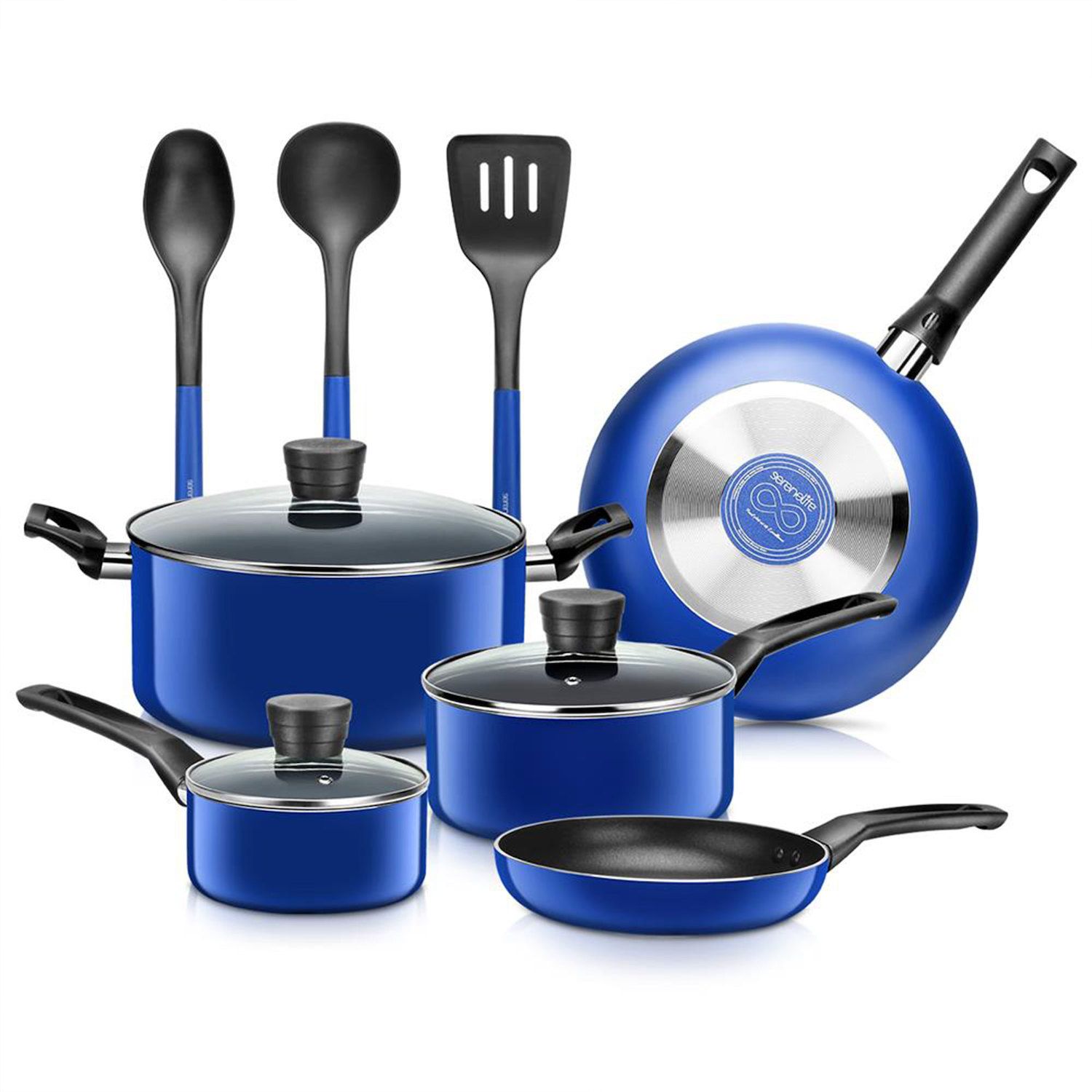 Basic Essentials 32PC Non-Stick Aluminum Cookware Set
