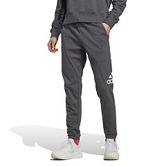 Mens Grey Adidas Regular Pants - Bottoms, Clothing