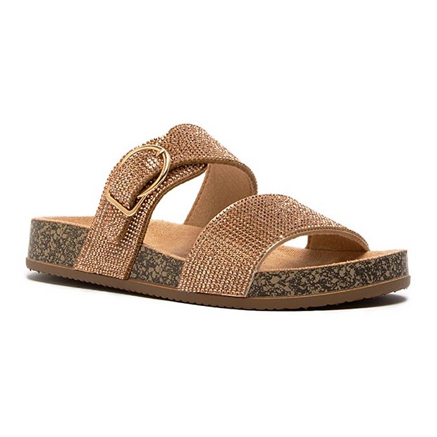 Qupid rose gold sandals online