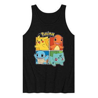 Men's Pokemon Character Squares Tank Top