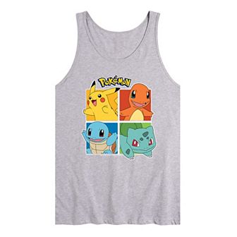 Men's Pokemon Character Squares Tank Top