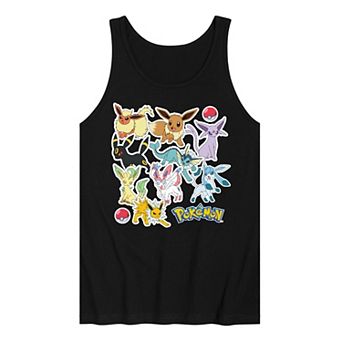 Men's Pokemon Eeveelution Stickers Tank Top