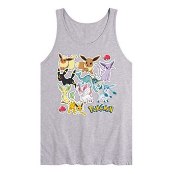 Men's Pokemon Eeveelution Stickers Tank Top