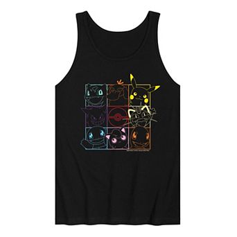 Men's Pokemon Character Grid Tank Top