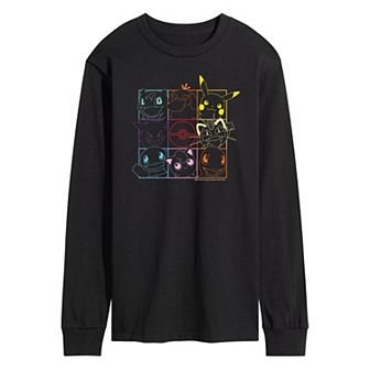 Men's Pokemon Character Grid Tee