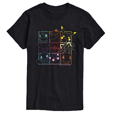 Men's Pokemon Character Grid Tee