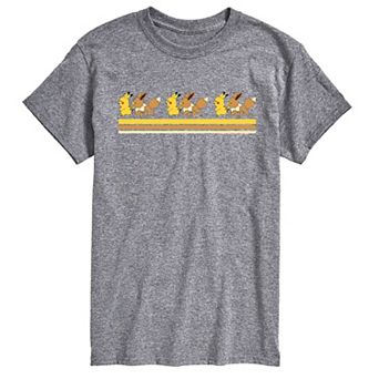 Men's Pokemon Pikachu Eevee Retro Tee