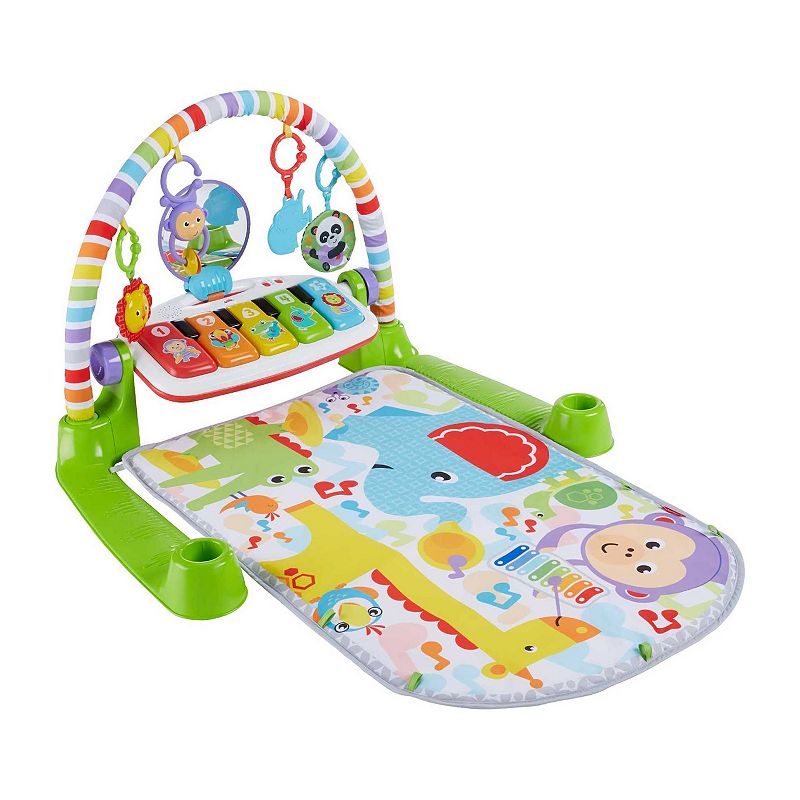 Fisher-Price Deluxe Kick & Play Piano Gym Musical Baby Toy, Multicolor