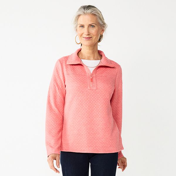 Women's Quilted Quarter-Zip Pullover