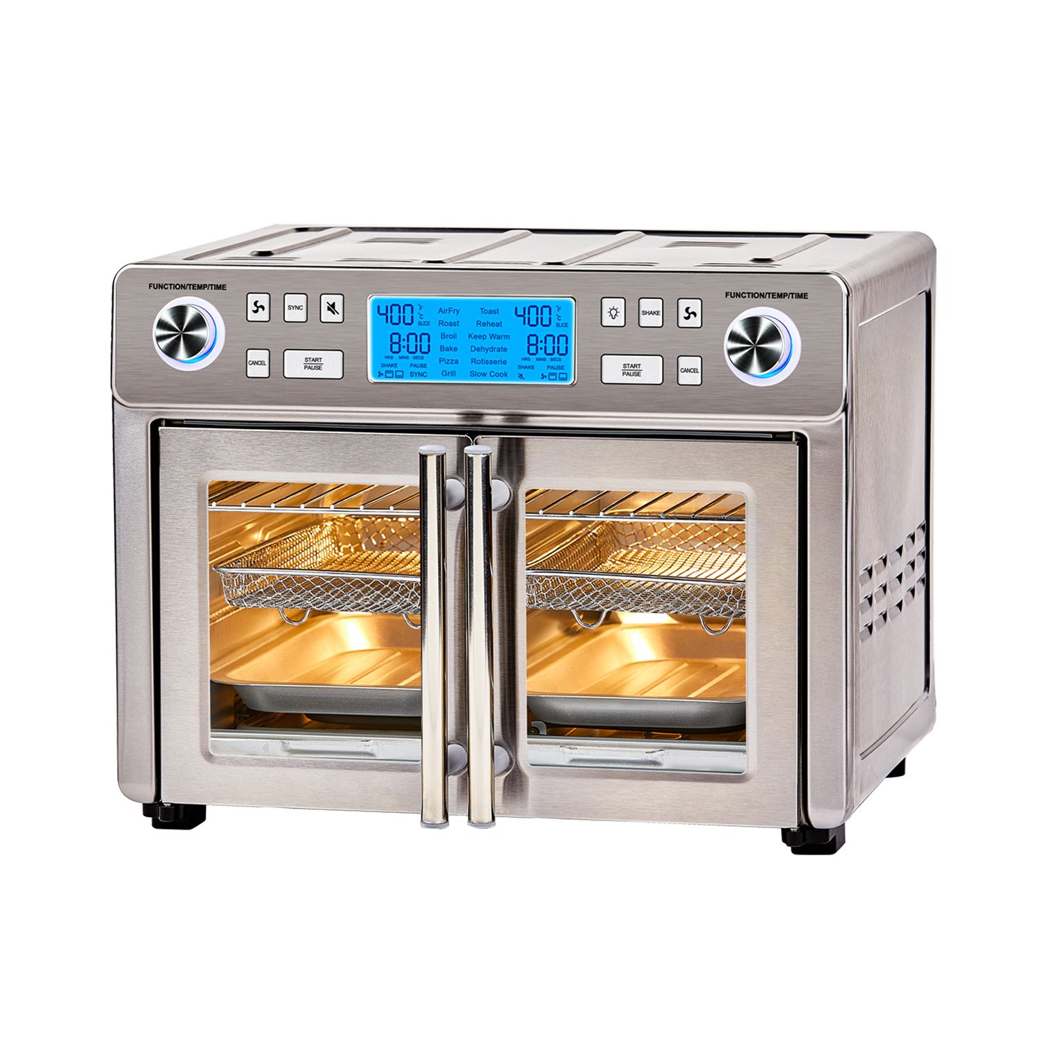 HOMCOM Air Fryer Toaster Oven, 21QT 8-In-1 Convection Oven