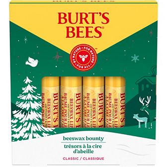 Burt's Bees Beeswax Bounty Classic Lip Balm Holiday Gift Set 4 pk