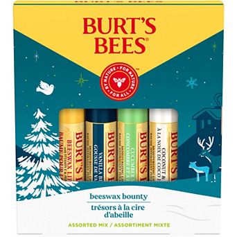 Burt's Bees Bounty Assorted Mix Lip Balm Holiday Gift Set 4 pk