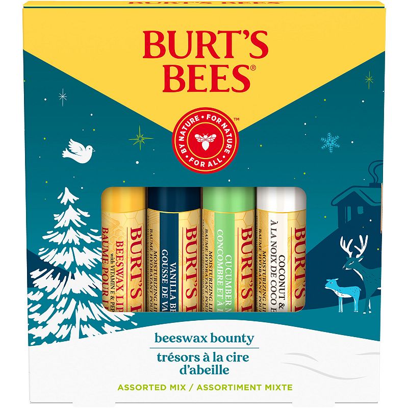 Burt's Bees Bounty Assorted Mix Lip Balm Holiday Gift Set 4-pk.,