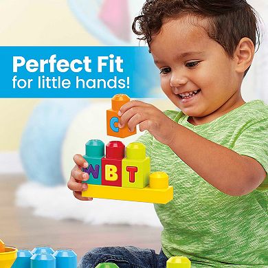 MEGA BLOKS ABC Musical Train Building Toy Blocks for Toddlers 1-3