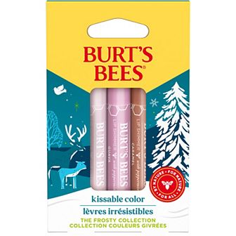 Burt's Bees Kissable Color Holiday Gift Set Cool Collection 3 pk
