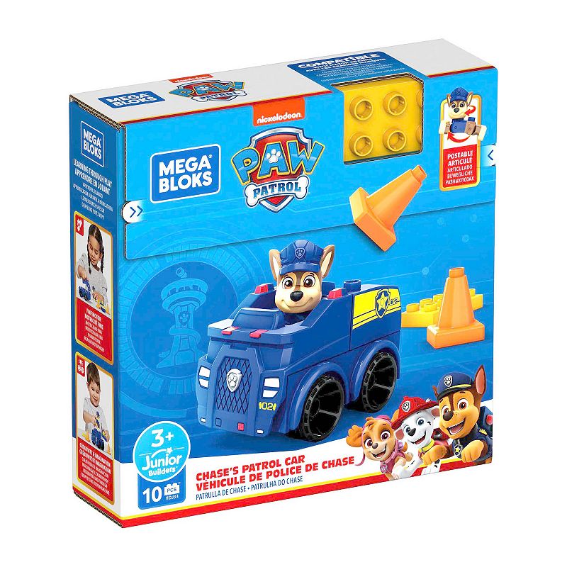 UPC 194735024315 product image for Mega Bloks PAW Patrol Chase's Police Car Building Set, Multicolor | upcitemdb.com