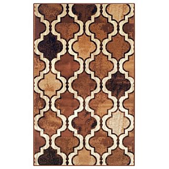 Superior Viking Geometric Trellis Modern Area Rug