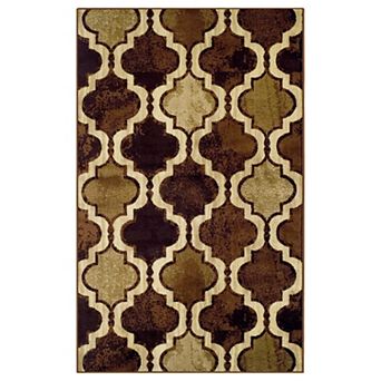 Superior Viking Geometric Trellis Modern Area Rug