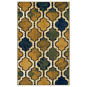 Superior Viking Geometric Trellis Modern Area Rug