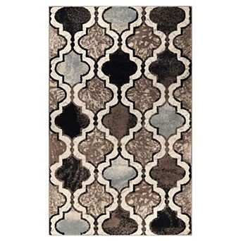 Superior Viking Geometric Trellis Modern Area Rug